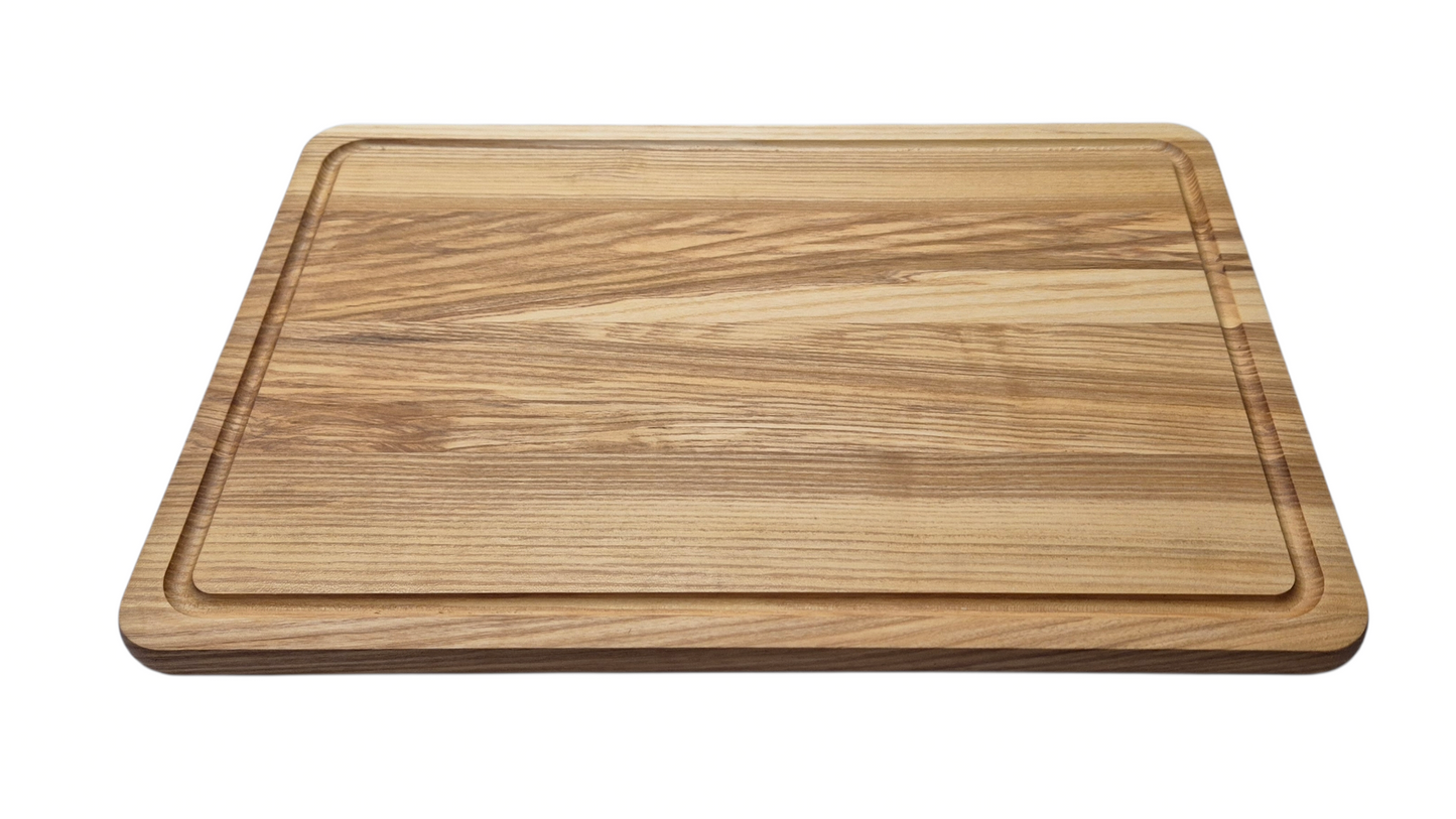 Schneidebrett personalisiert Grill Eiche mit Saftrille