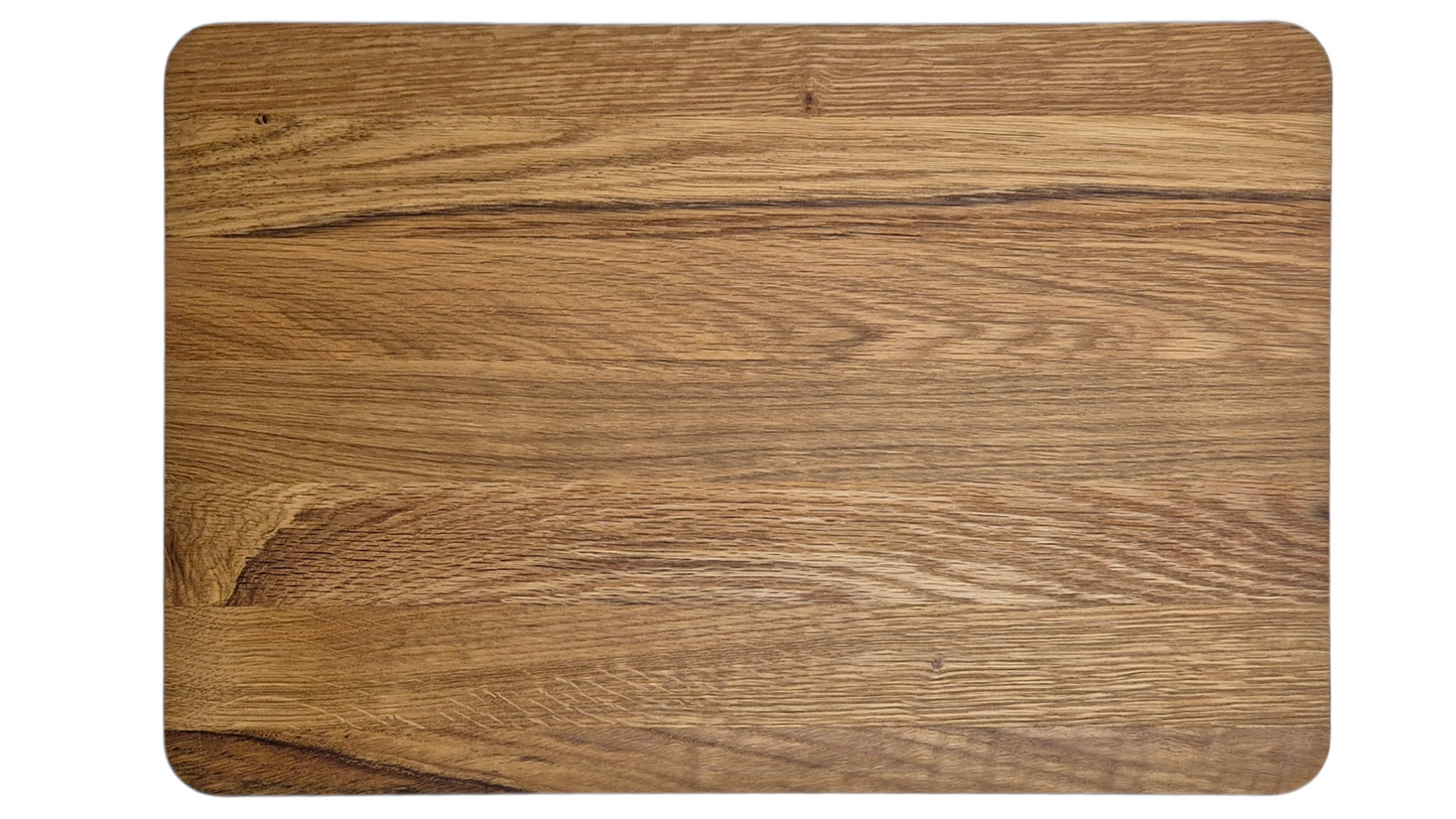 Schneidebrett personalisiert Grill Eiche mit Saftrille
