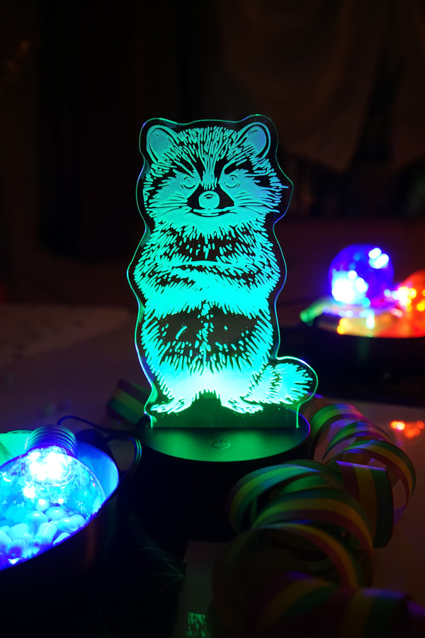 LED-Lampe Waschbär