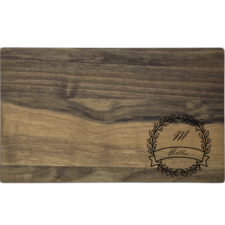 Schneidebrett personalisiert Paar Nuss